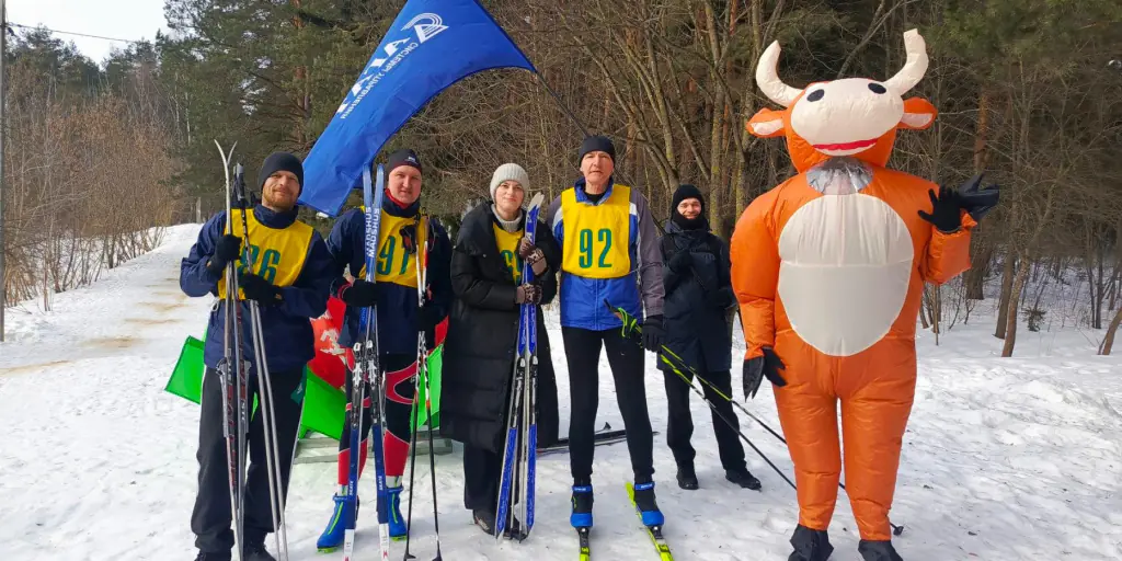 Спортивный дух и воля к победе: команда АГАТа успешно преодолела лыжную дистанцию